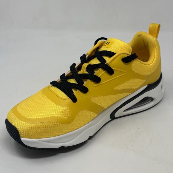 Skechers Tres Air Uno Revolution-Airy Sneakers Mens 8 Yellow Running Shoes - Picture 7 of 15